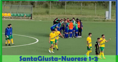 30° di campionato: Santa Giusta-Nuorese 1-2