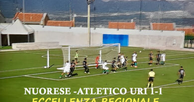 Eccellenza Regionale: Nuorese-Atletico Uri 1-1